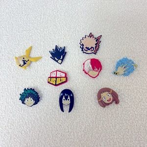 JIBBITZ Crocs Charms Bundle Lot 9 Anime MY HERO ACADEMIA Manga Series Shoes